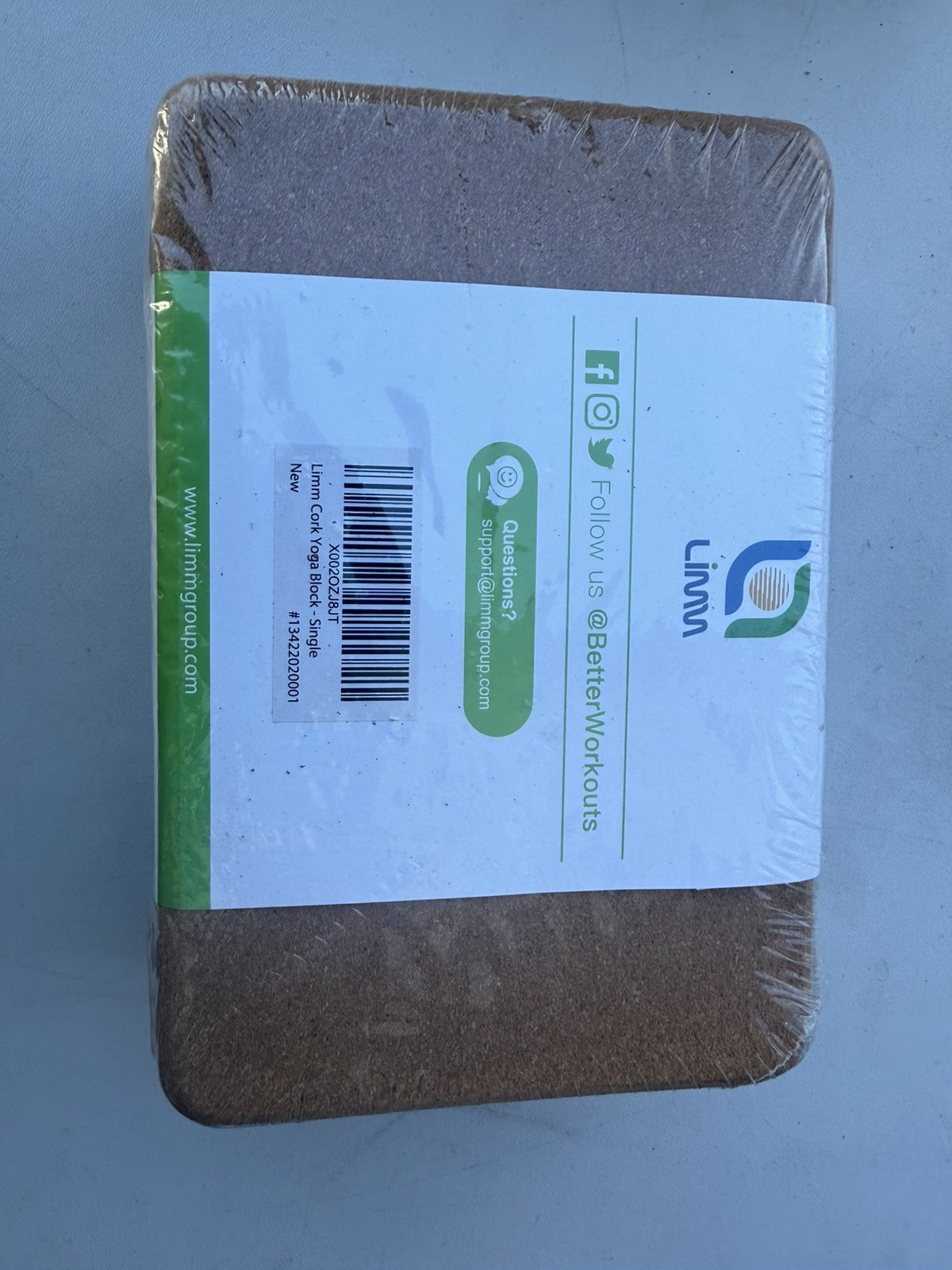 Limm 100% Natural Cork Yoga Block