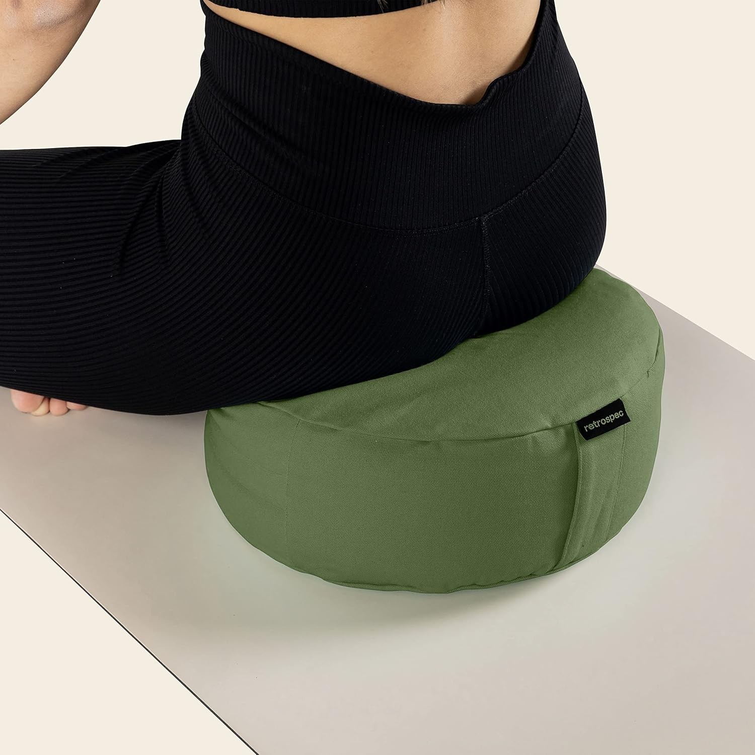 Sedona Zafu Meditation Cushion Filled w/Buckwheat Hulls – Yoga Pillow for Med…