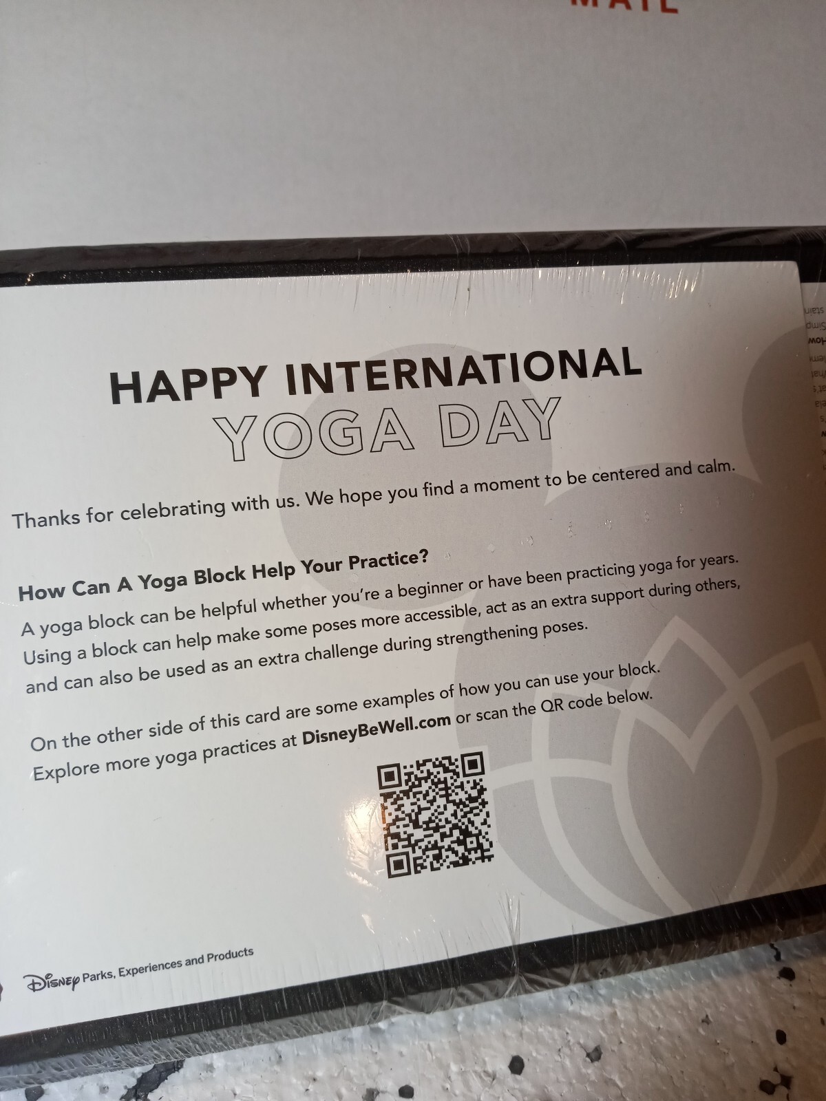 International yoga day block Walt Disney World 50th anniversary of Disney new
