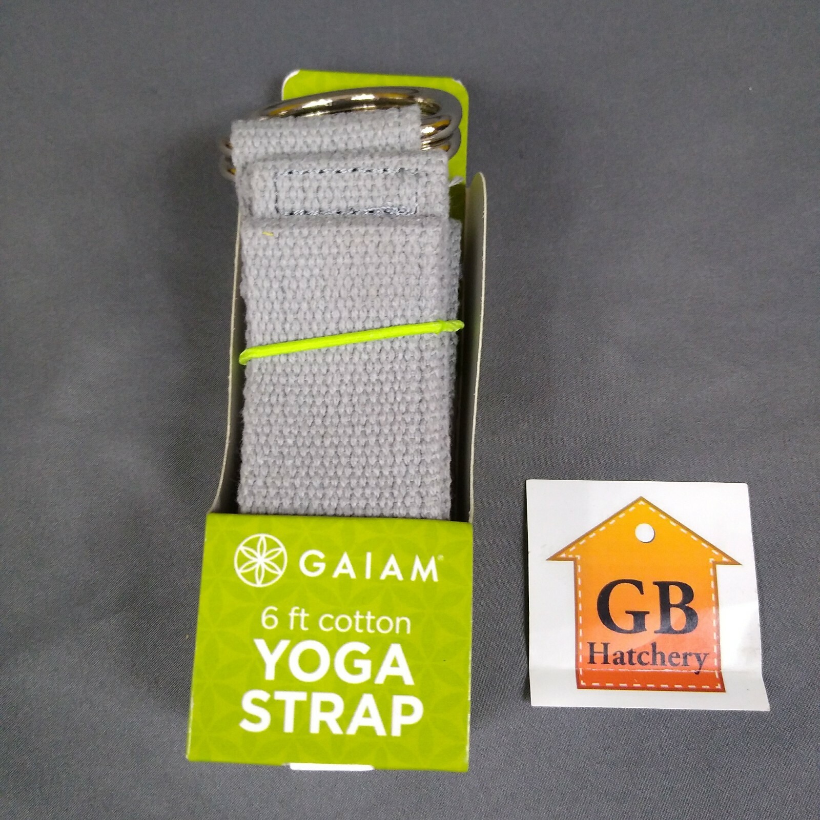 Gaiam 100% Cotton 6FT Yoga Strap *NIP* Beige Machine Washable