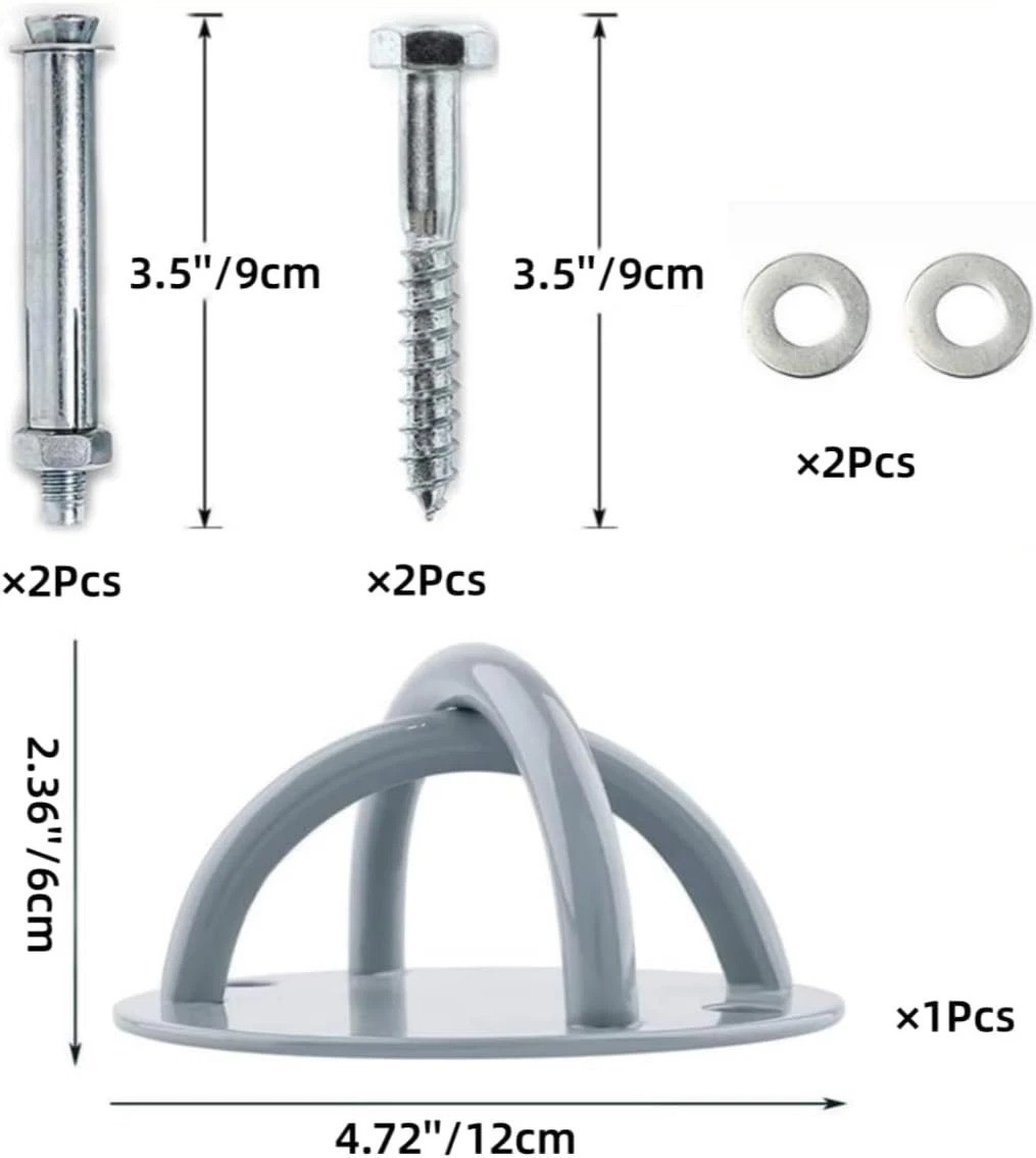 Heavy-Duty Wall Anchor for Yoga Swings and Gymnastic Tools – Easy Install
