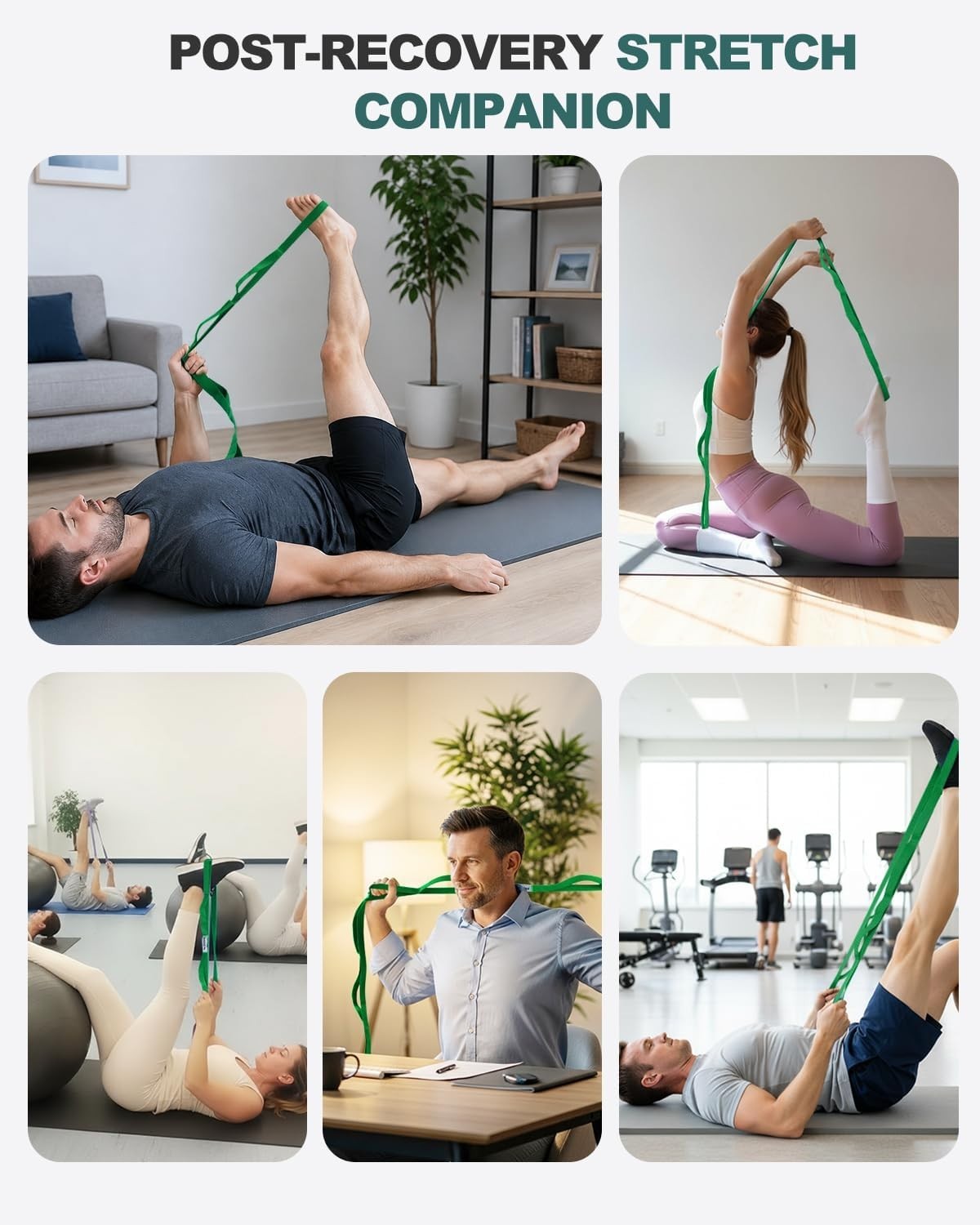 Versatile 75-Inch Stretch Strap & Leg Lifter for Effective Physical Therapy
