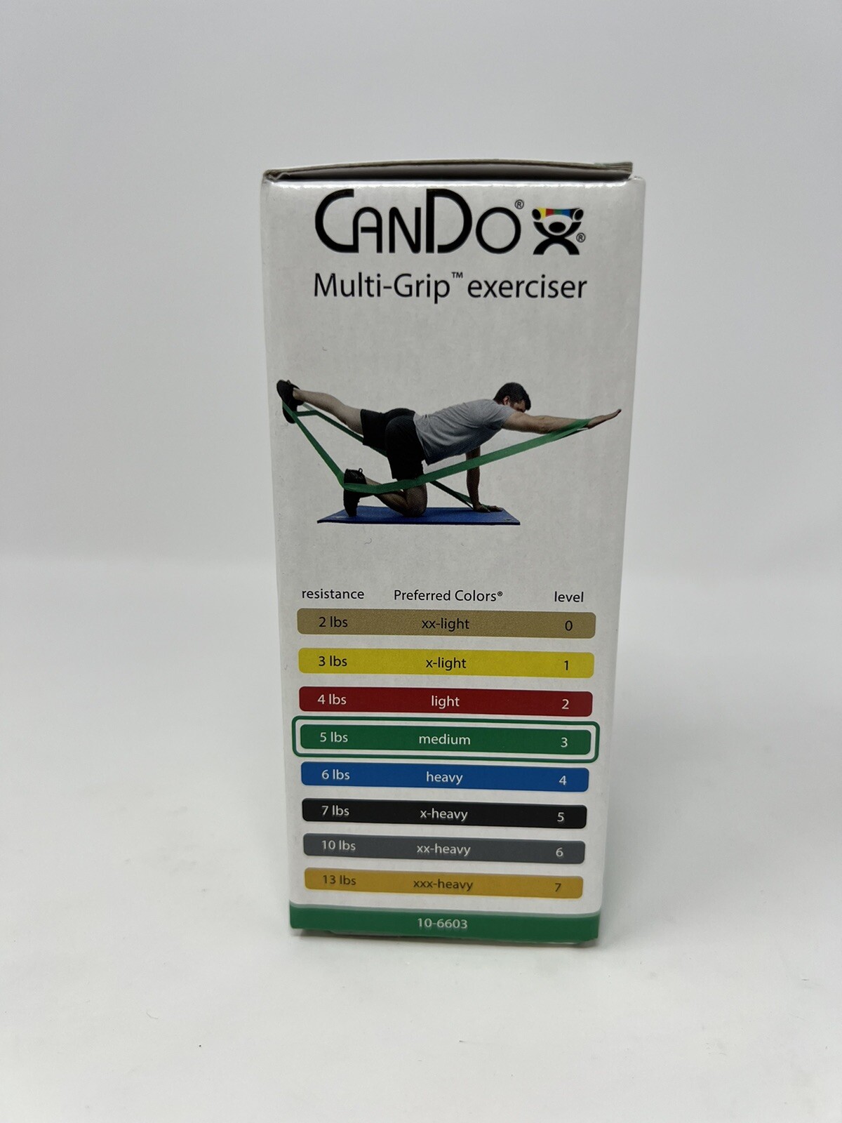 CanDo® Multi-Grip™ Exerciser 10-6603 Medium 5 Lbs 6 Foot Exerciser
