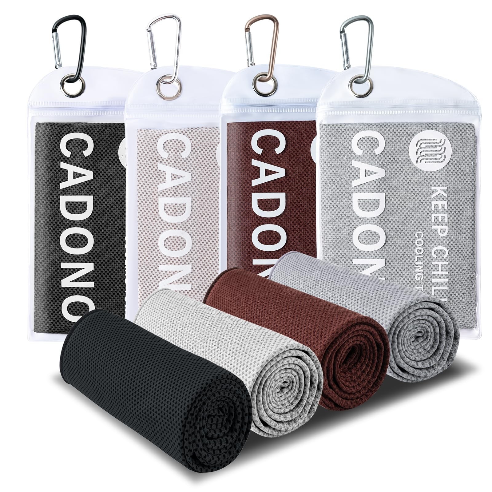 4 Pack Cooling Towel (40&Prime;x12&Prime;), Soft Breathable Chilly Towel, Ice Towel, Micr…