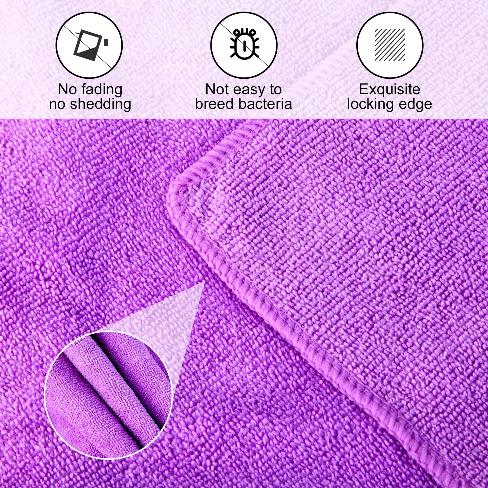 Microfiber Gym Towel Set for Sports Fitness, Yoga, Workout, Soft and Quick-Dr…