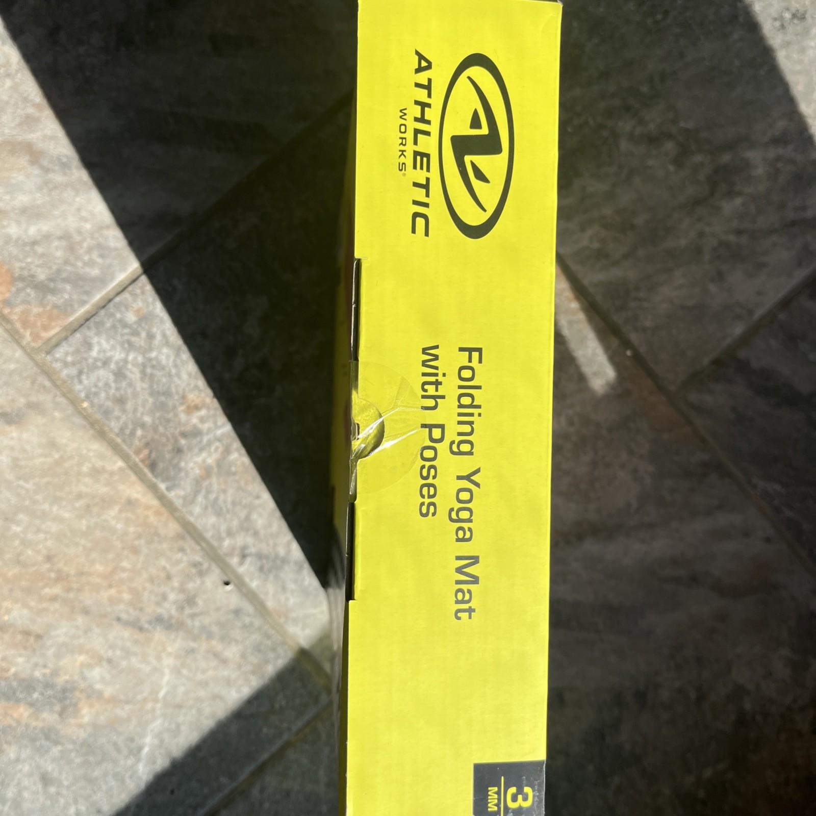 Yoga Mat: Athletic Works Folding Yoga Mat with Poses