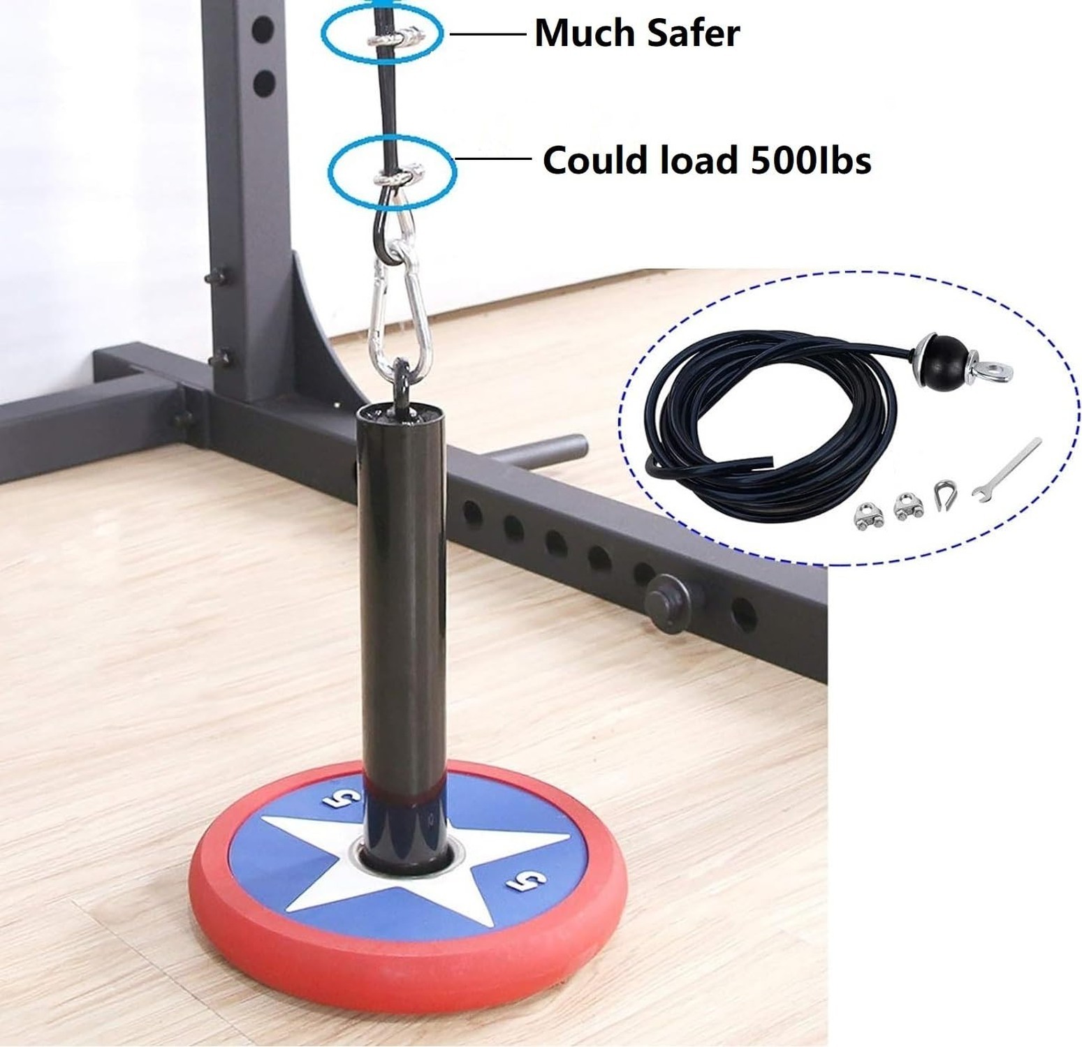 Adjustable Fitness Pulley Cable,Replacement Cable Machine Accessories,Cable P…