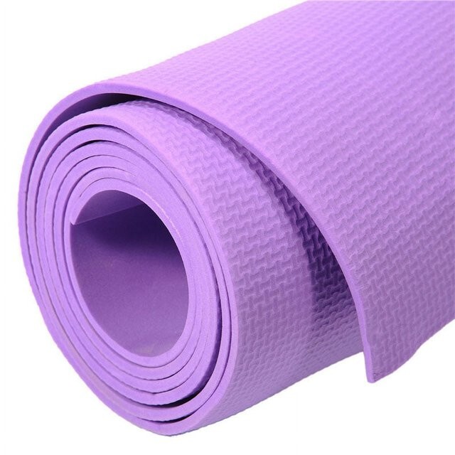 Yoga Mat Exercise Fitness Pilates Camping Gym Pad Non-Slip Foam 173x61x0.4cm