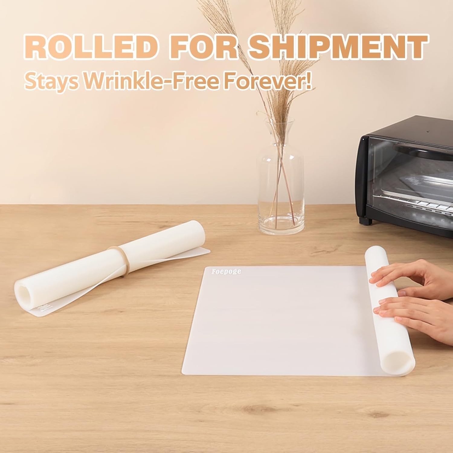 2MM Extra Thick Silicone Mats for Kitchen Counter Heat Resistant Mat, 23.6&Prime; x…