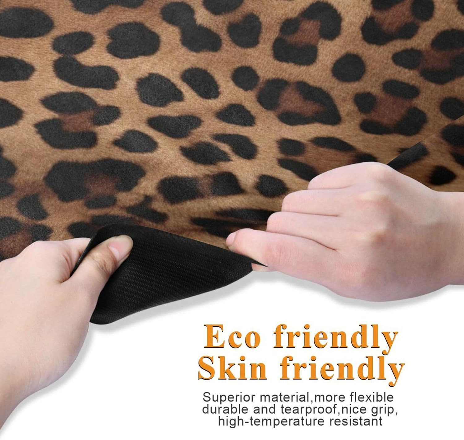 Leopard Print Non-Slip Yoga Mat with Carrying Bag – 71&Prime;x26&Prime; Fitness Mat