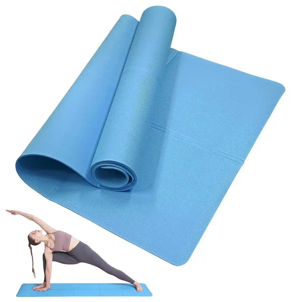 Yoga mat sports fitness EVA comfortable foam 4mm thick yoga mat sports yoga and