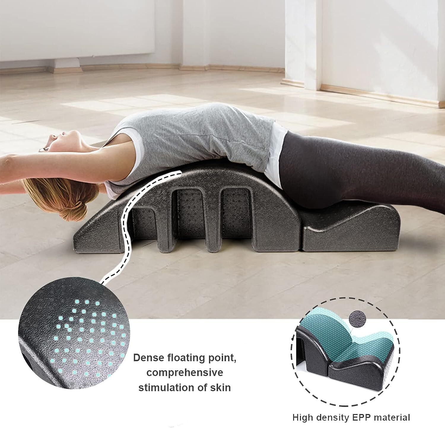 Pilates Spine Corrector Barrel Home Gym Fitness Yoga Training Accessories