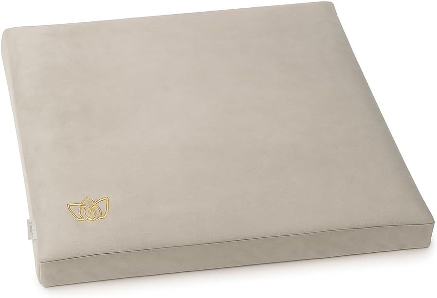 Meditation Cushion Floor Pillow Velvet Support Yoga Relaxation Adults