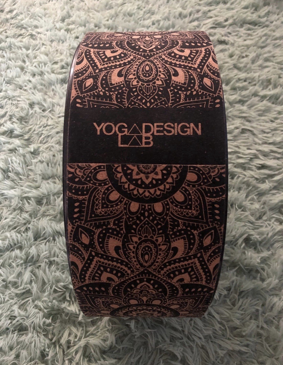 Yoga Design Lab Yoga Wheel Mandala Design Black/Brown Unisex Adults
