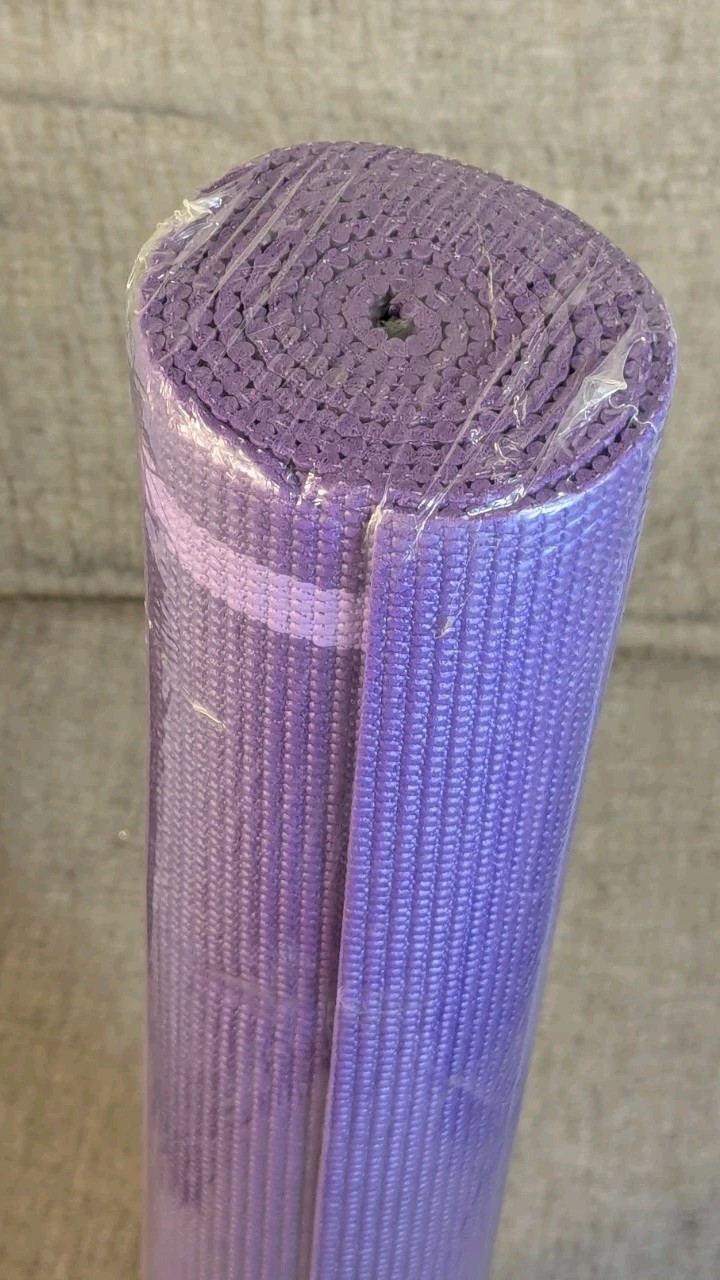 Gaiam Yoga Mat 4mm Purple Two-Tone Non-Slip 68” x 24” NEW SEALED