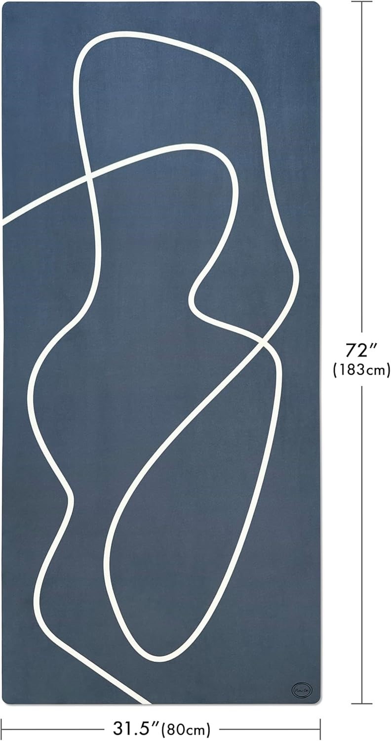 Flow On 1/2&Prime; (10MM) Extra Thick Yoga Mat Non-Slip Suede & Natural Rubber NEW