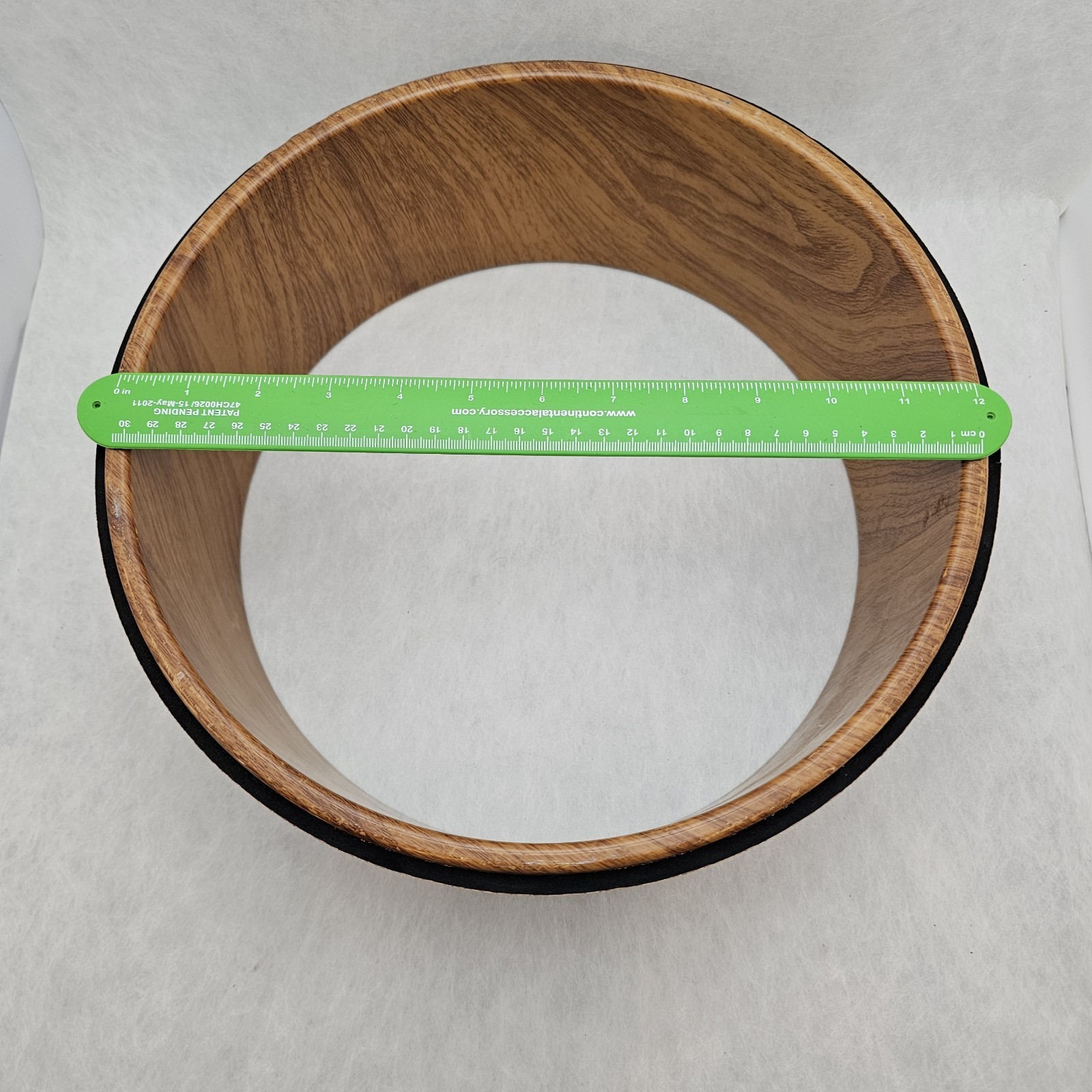 EUC Apana Cork/Wood Grain 12&Prime; Back Roller Pain Relief Muscle Stretching Wheel