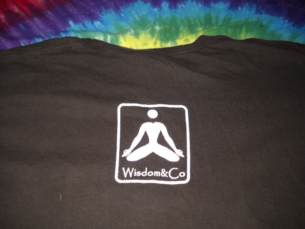 YOGA ASANA POSE LOGO UNISEX WORKOUT PILATES BROWN T-SHIRT 100% COTTON-SMALL-NEW