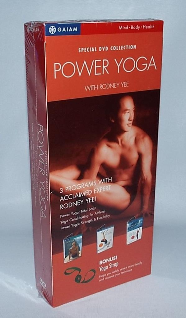 SEALED Gaiam Special 3 DVD Collection Complete Power Yoga Workout RODNEY YEE