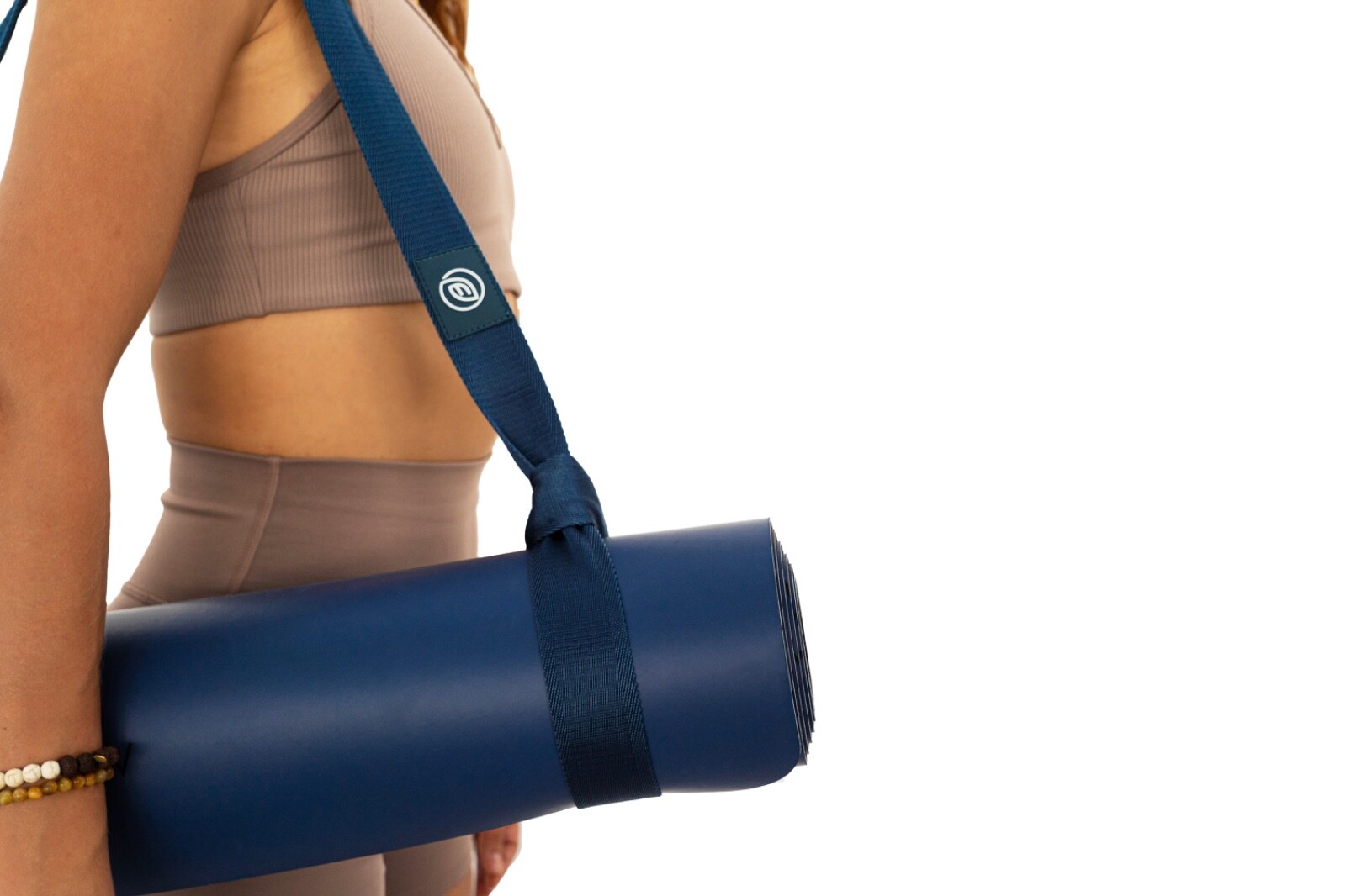 Stylish Blue Yoga Mat Carrier – Adjustable Strap Sling | Great Gift for Yogis