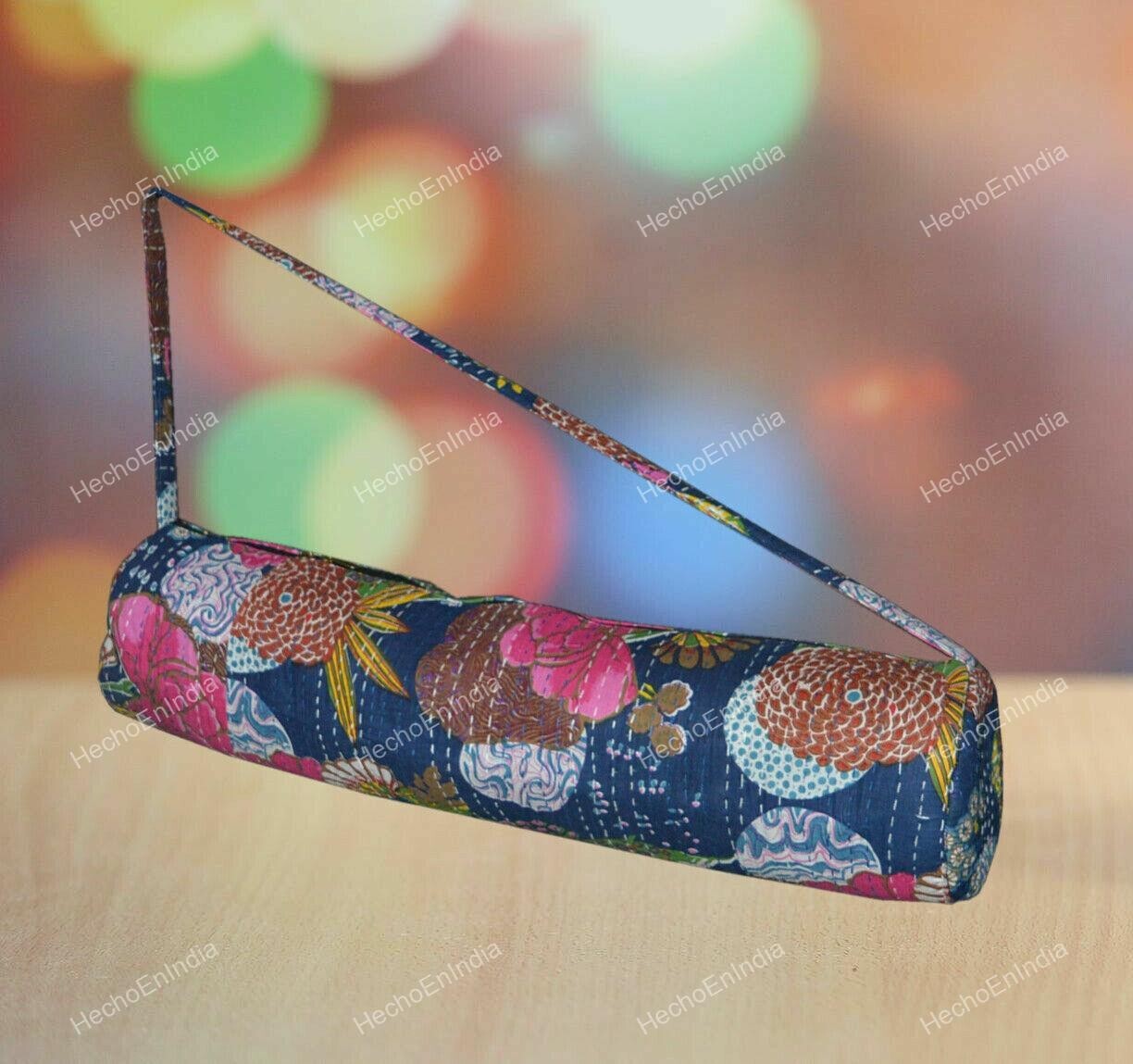 Running Fancy Bohemian Exercise Sports Cotton Unisex Cross Body Kantha Yoga Bag