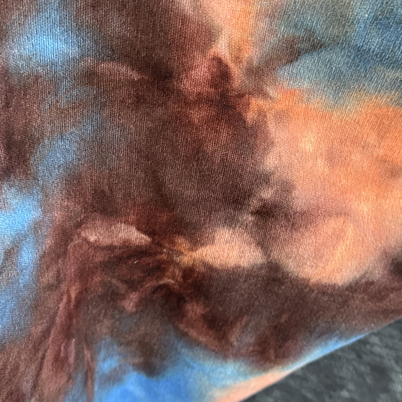 Non Slip Hot Yoga Towel 24×70 Sweat Absorbent Blue Gray Peach Orange Tie Dye