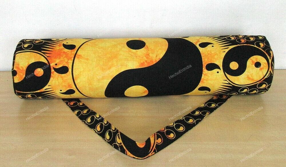 Cotton Mat Handmade Yoga Strap Bag Shoulder Carrier Mandala Hippie Large