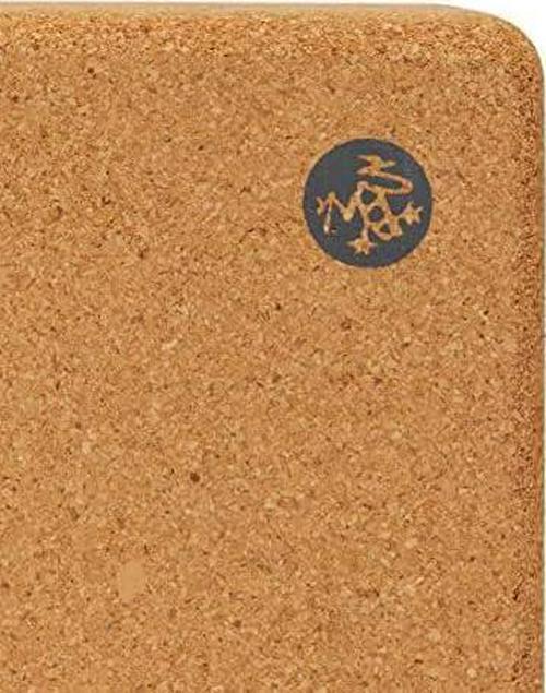 Manduka Yoga Block – Fine-Grain Cork Block, Yoga Equipment, Home Gym Accessory,