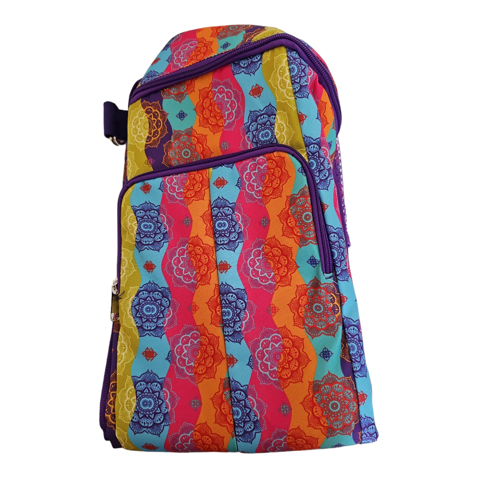 Hand & Helper Yoga Mat Bag Multicolor Pockets Water Bottle Mesh Pockets READ