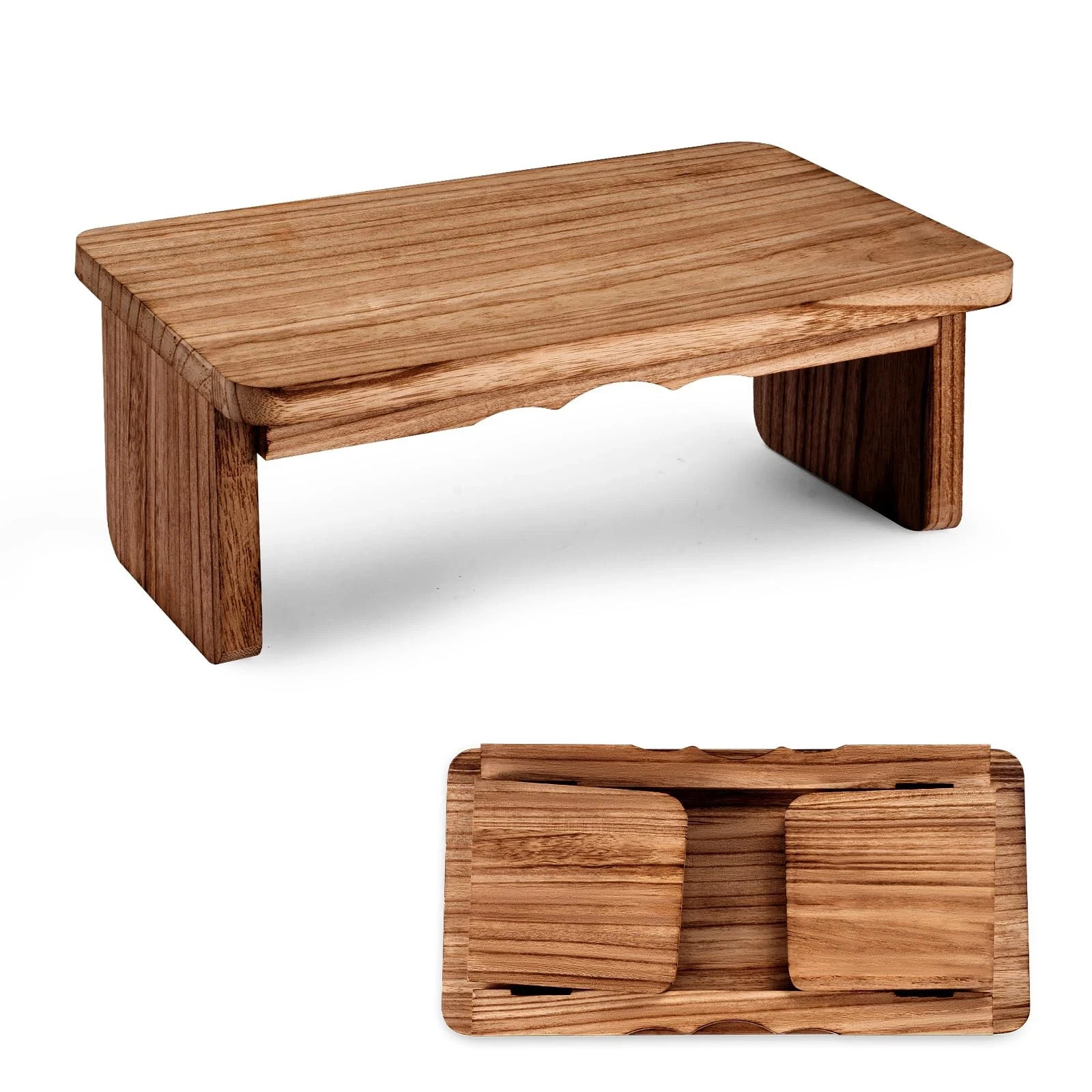 YERGOFE Folding Yoga Meditation Bench – Yoga Kneeling Bench for Adult, Wooden…