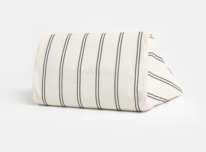 Large Striped Or Patterned Canvas Tote Bag for Women Men Shoulder 2 Stripes