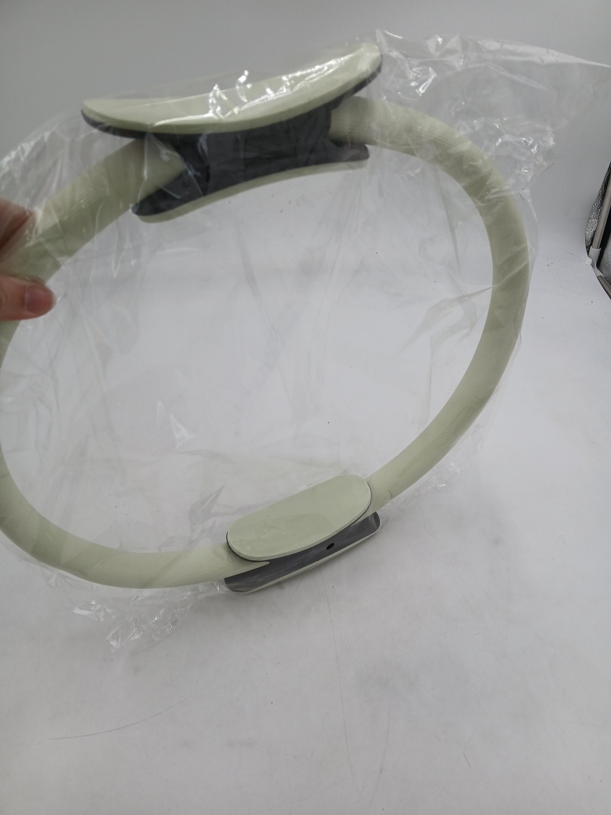 Flo Pilates Ring Yoga Gym Training Exercise Circle Beige EVA Foam Toning New