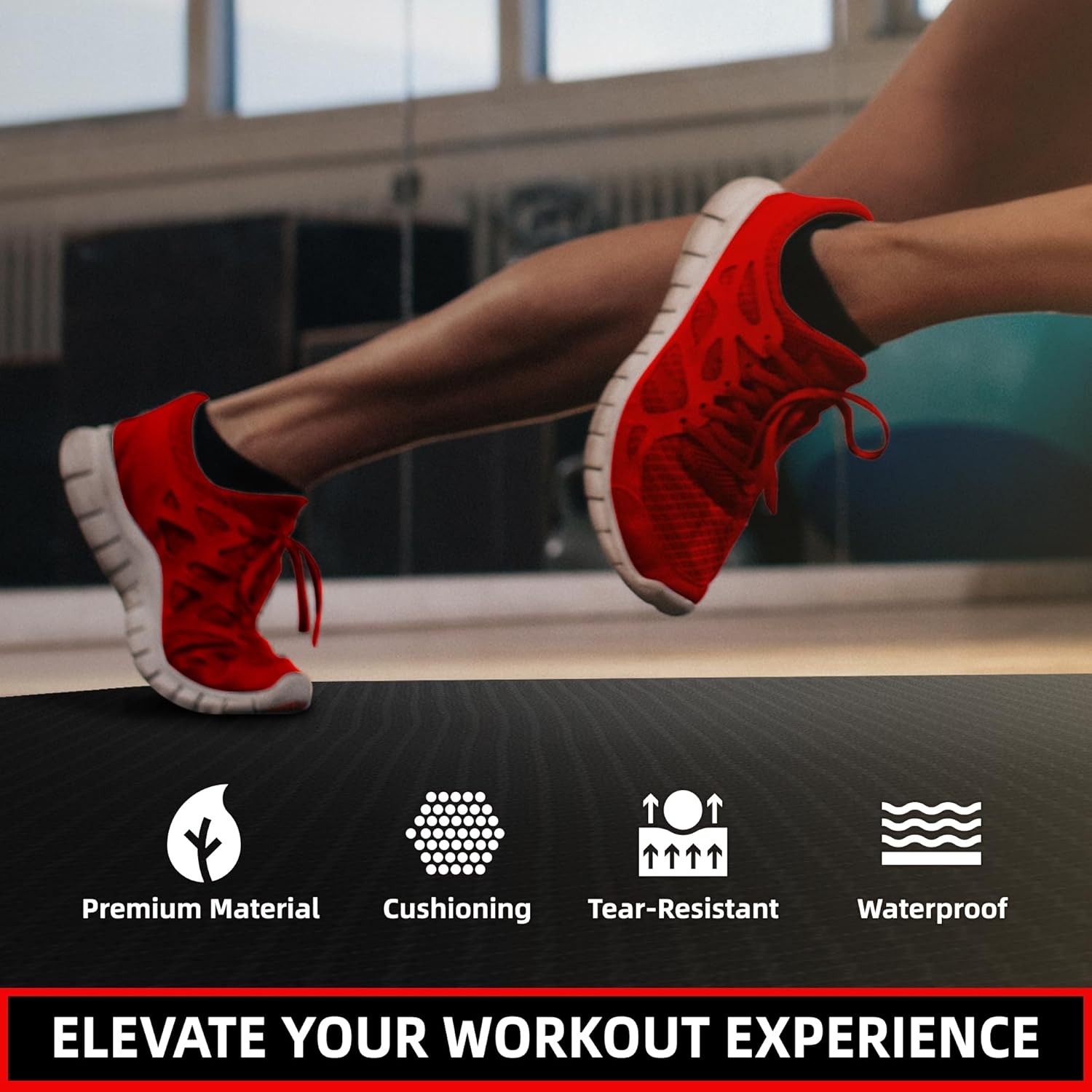 Treadmill Mat, 7&rsquo;x3&rsquo;/6&rsquo;x3&rsquo;/6&rsquo;x2.5&rsquo;/5.6&rsquo;x2&rsquo;/4&rsquo;x2&prime;, 6mm Thick Exercise Equipment