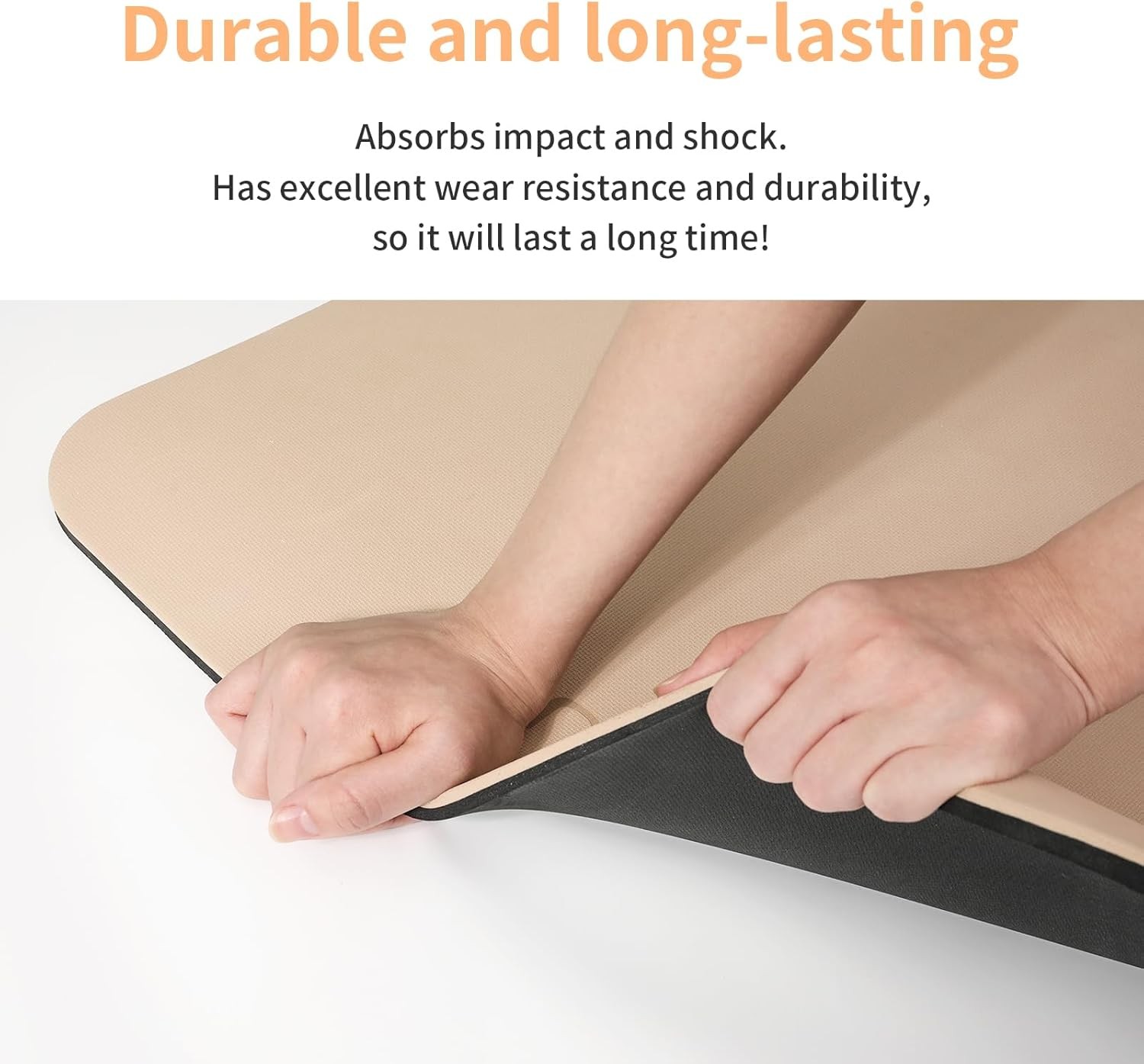 Yoga Mat Non Slip Anti-tear,extra thick-2/5 inch（10MM）High Resiliency