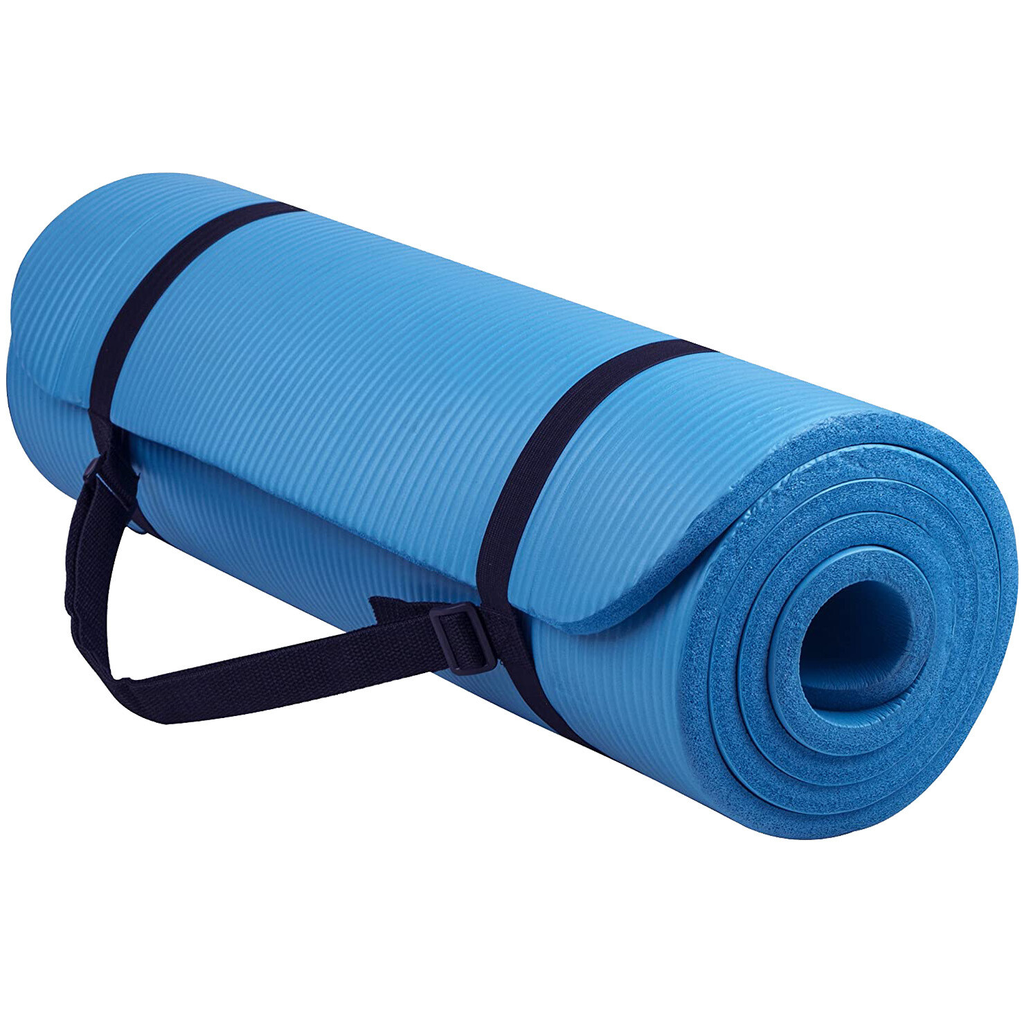 Flexible Serenity Awaits: Embrace Comfort with Our Striking Striped Yoga Mat