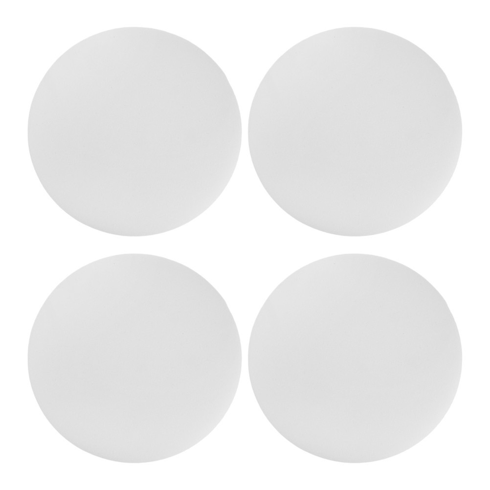 4Pcs White Chair Cushion Sponge Replacement High Density Round Seat Padding Home