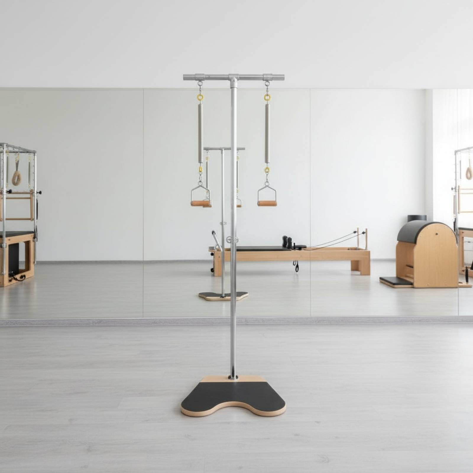 Standing Pilates Frame Polished Metal Floor Standing Stretch Frame