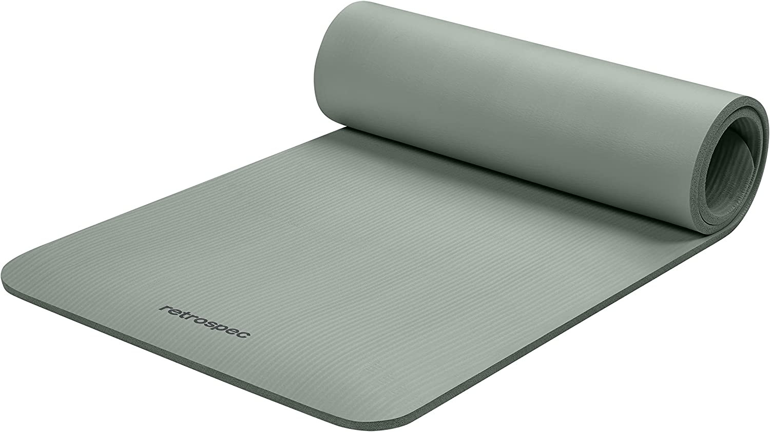 Retrospec Solana Yoga Mat 1/2&Prime; Thick W/Nylon Strap for Men & Women – Non Slip Ex