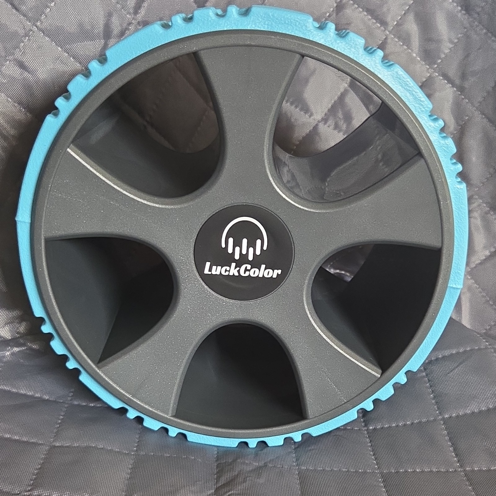 LuckColor Yoga Wheel Fitness Exercise Wheel for Yoga Unisex Adults Blue/Gray