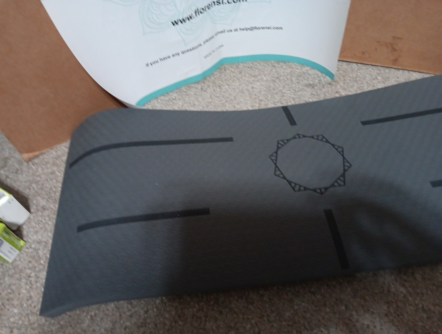 FLORENSI YOGA KNEE PAD 15mm thick x 26&Prime; wide x 10&Prime; long Gray