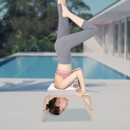 Yoga Headstand Bench Exercise Inversion Stool Workbench Upside Down Chair