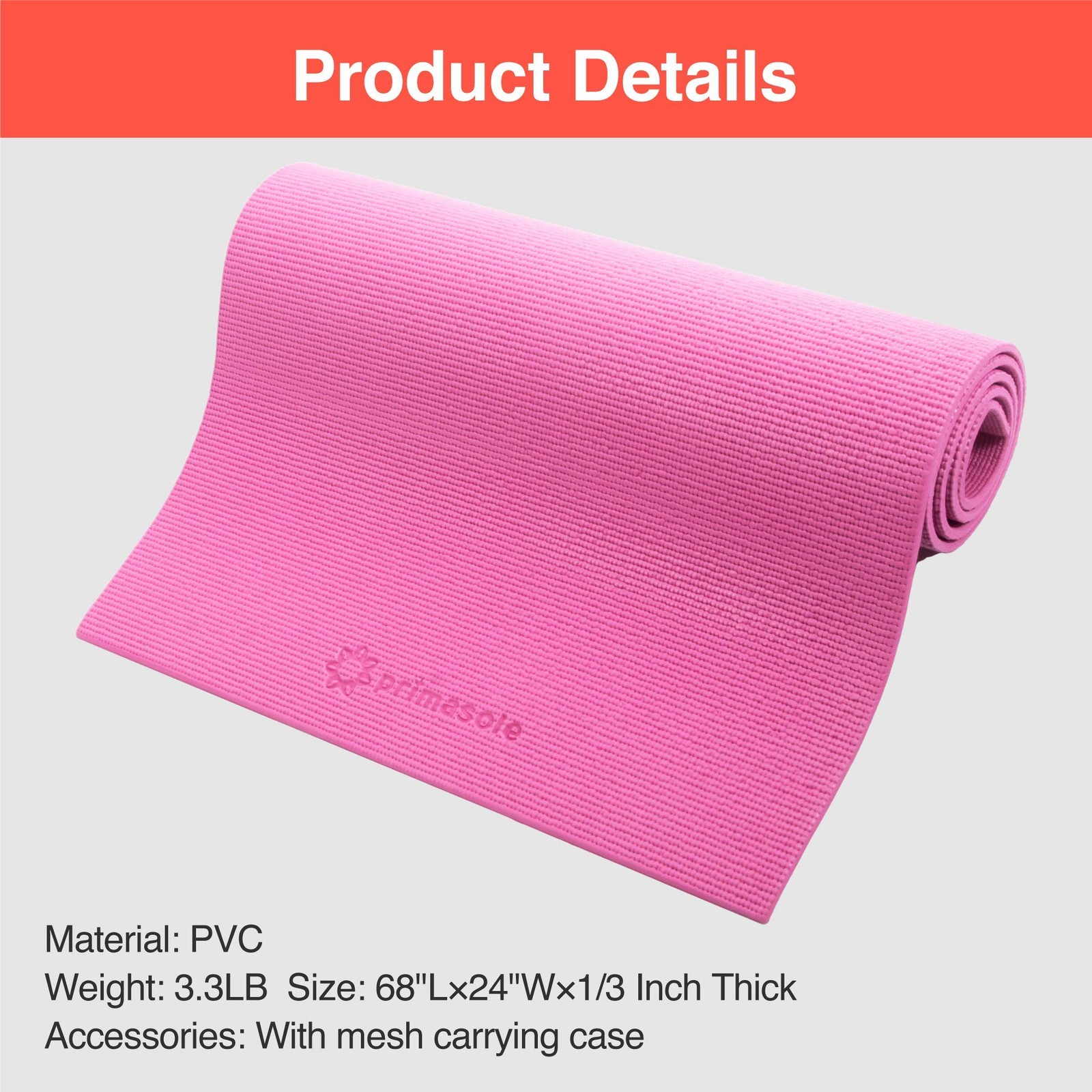 Yoga Mat with Carry Strap for Yoga Pilates Fitness and Floor Workout at Home …