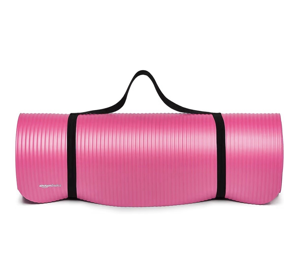 AmazonBasics 13mm Extra Thick Yoga and Exercise Mat with Carrying Strap