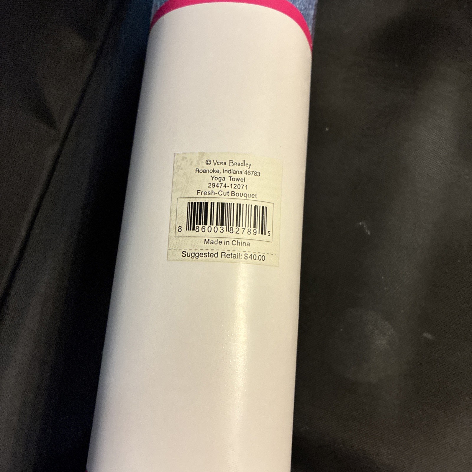 Vera Bradley Yoga Towel Fresh Cut Bouquet 24&Prime;w X 72&Prime;h H23