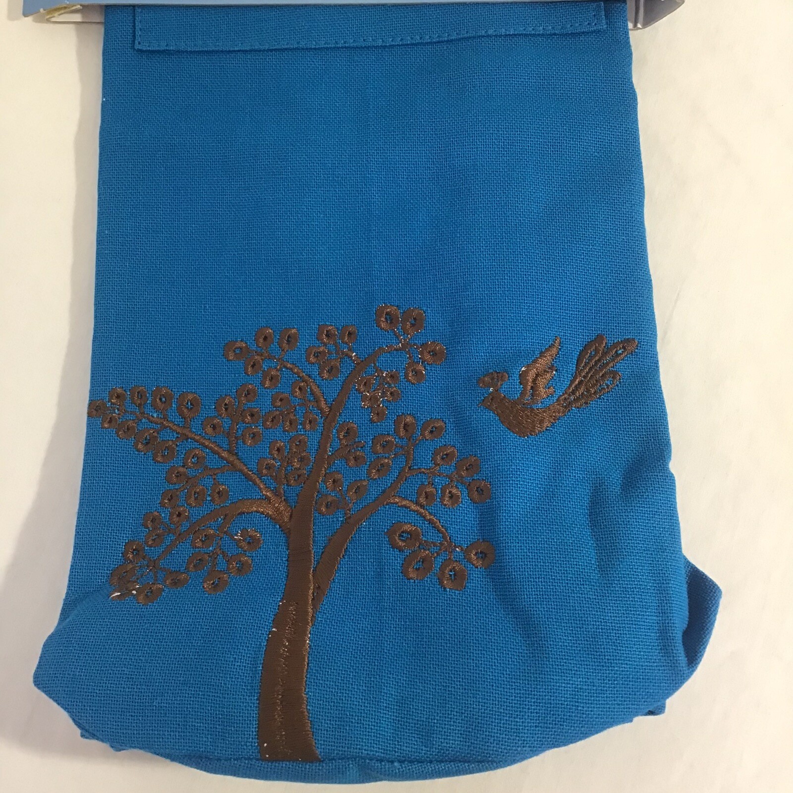 New Wai Lana Green Yoga Tote Organic Cotton Eco Friendly Tree Design Blue