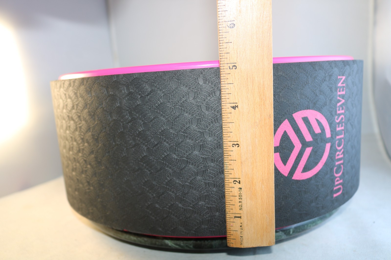 UPCIRCLESEVEN 13 Inch Matte Hot Pink Yoga Wheel Hoop For Various Yoga Poses