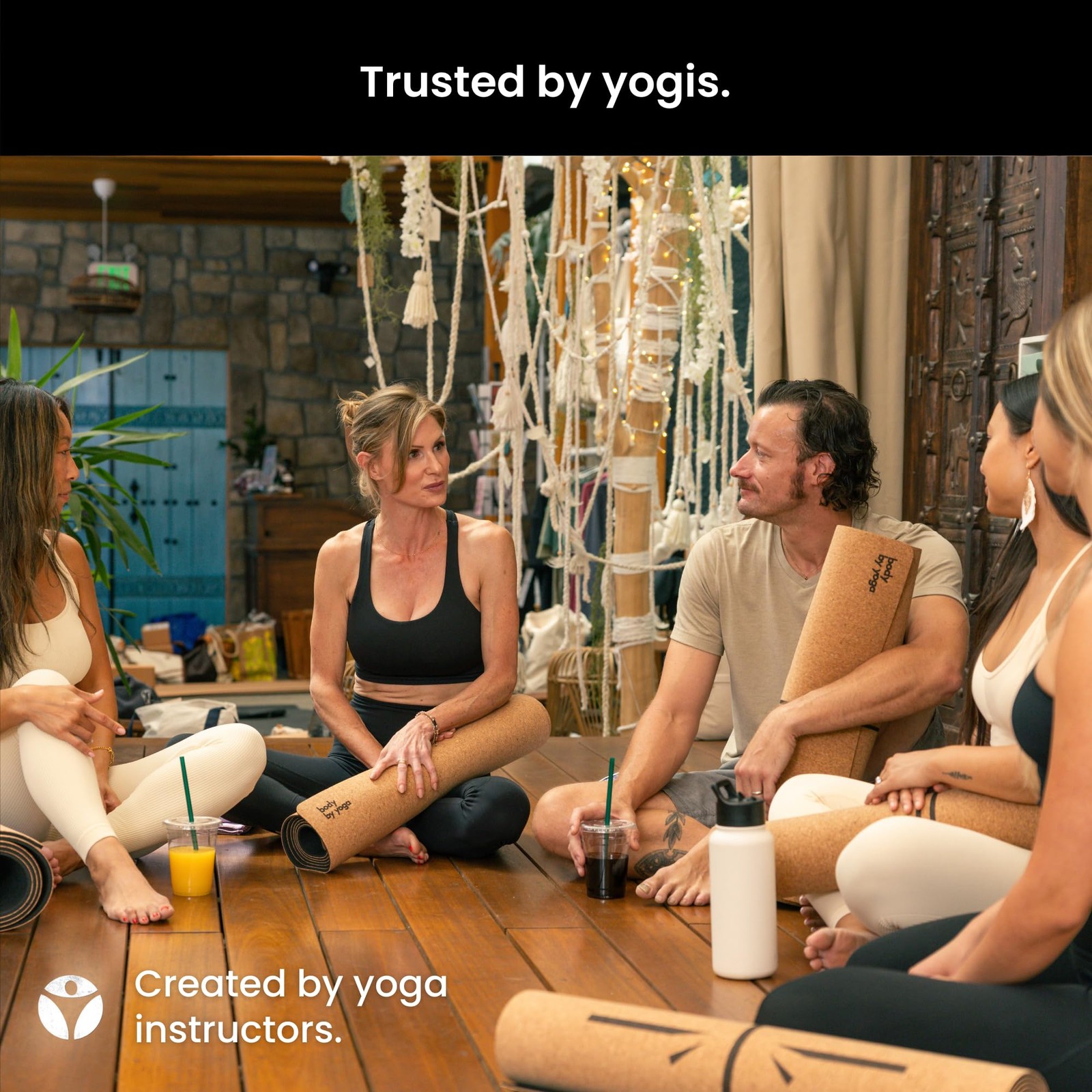 Luxury Cork Yoga Mat – Non Slip, Extra Thick Grip. Thicker, Longer, and Wider