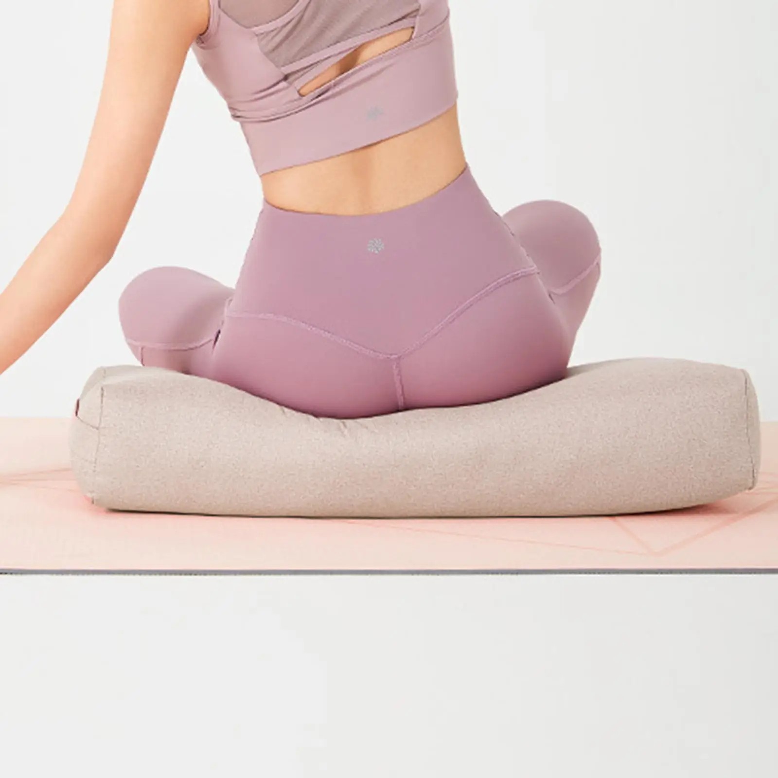 Professional Yoga Bolster With Handle 65x25x14cm