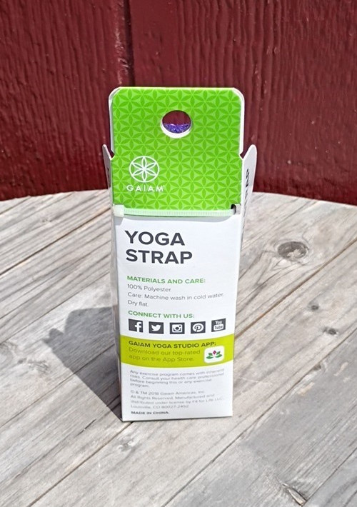 Gaiam 6 Foot Yoga Strap Blue New In Box Stretch Exercise Fitness Strap
