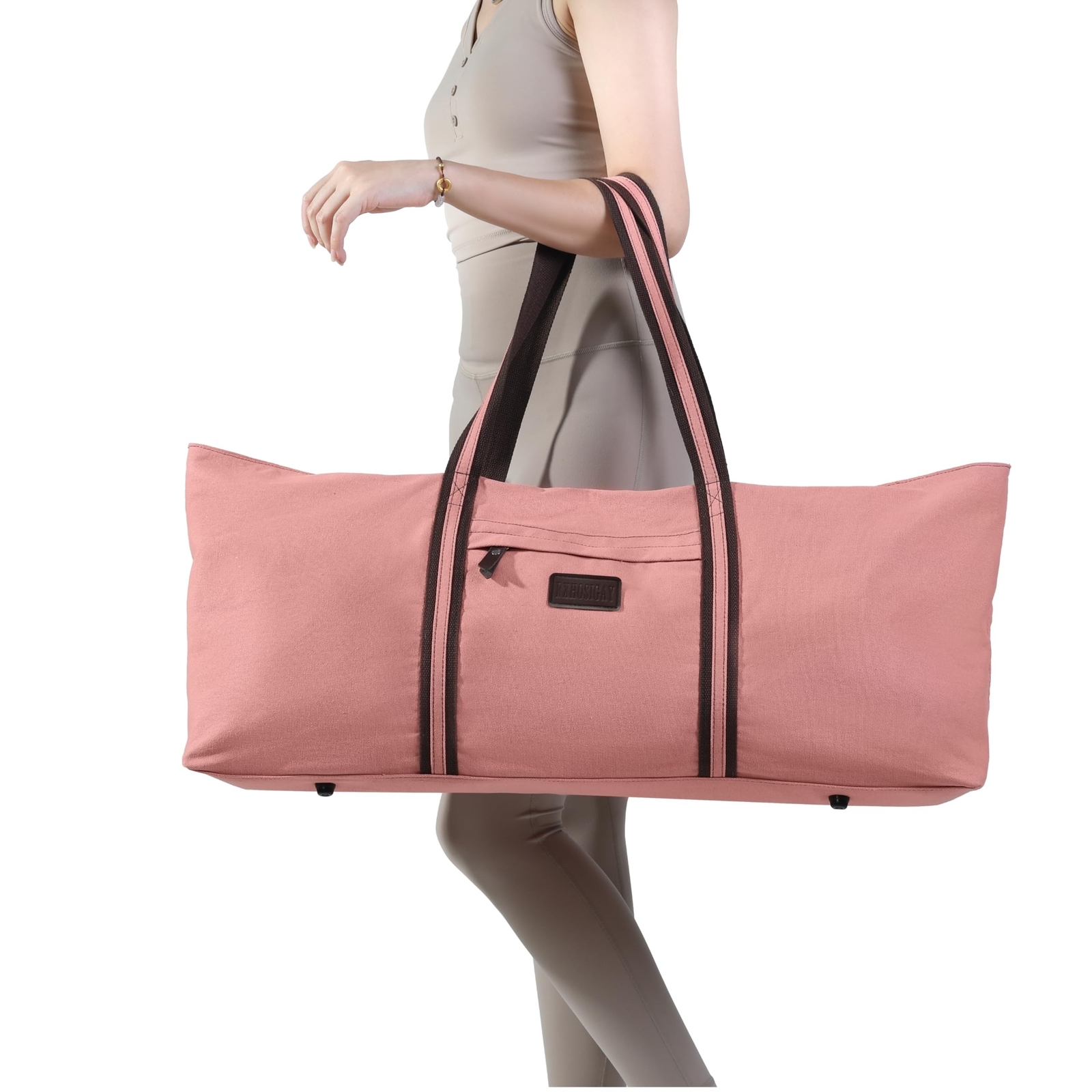 with Multi-Functional Storage Pockets Full-Zip Extra Large Yoga Mat Tote Bag …